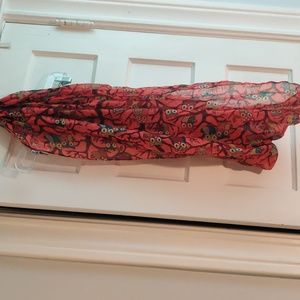 Delias owl print large infinity scarf